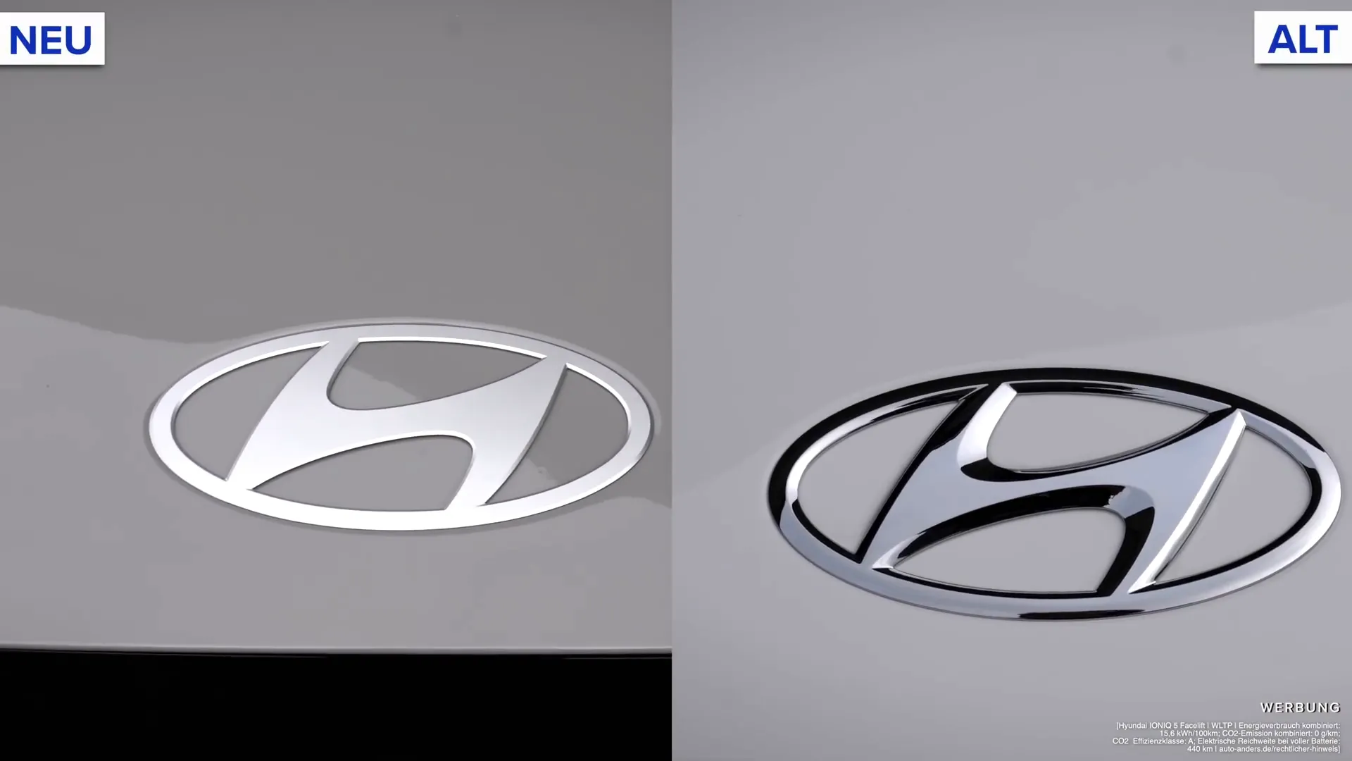 Altes und neues Hyundai Logo